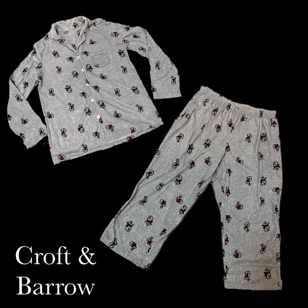 Croft & barrow Women’s two piece fleece pajama set